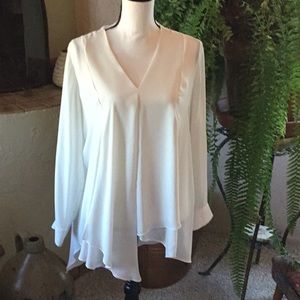 EUC Joseph Ribkoff Asymmetrical Blouse